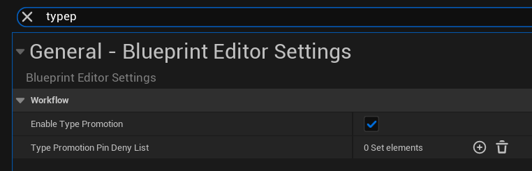 Editor settings